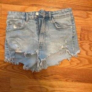 Zara High Waisted Jean shorts